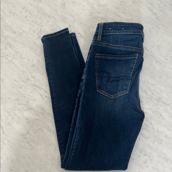American Eagle Outfitters Dark Indigo Skinny Jeans - Picture 1 of 4